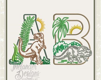 5 inch Dinosaur Font