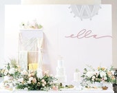 Custom Letterstou Handwritten Name 1st Birthday - Backdrop Sign - Korean Dol - Laser Cut Wood - Nursery Sign - 36 quot Wide - Ships FAST