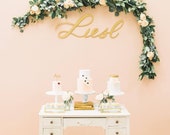 Custom Letterstou Handwritten Name 1st Birthday - Backdrop Sign - Korean Dol - Laser Cut Wood - Nursery Sign - 36 quot Wide - Ships FAST