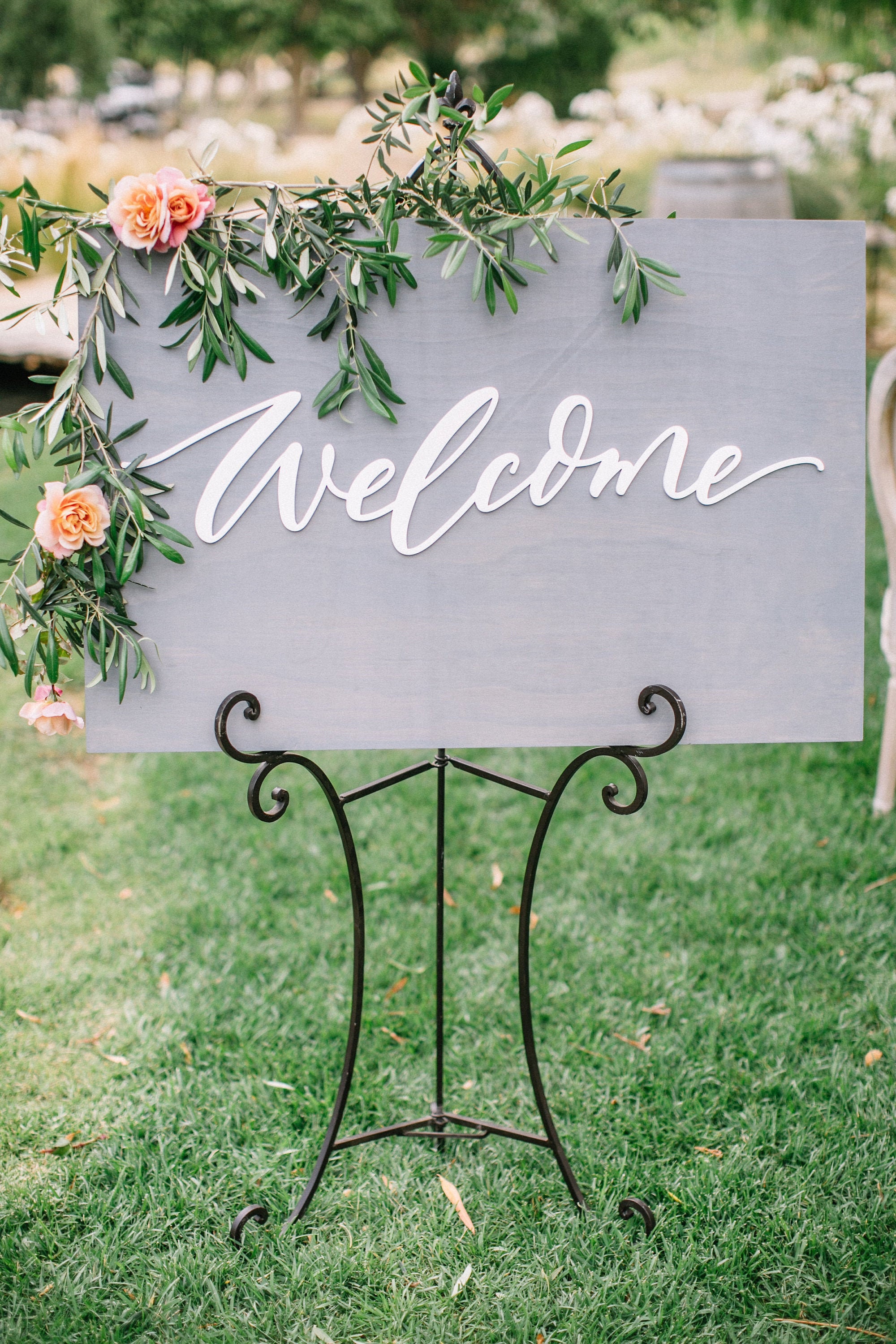 Wedding Welcome Sign Wooden Welcome Sign Letterstou Welcome To Our Wedding Sign Stained Wooden Sign Acrylic Wedding Sign
