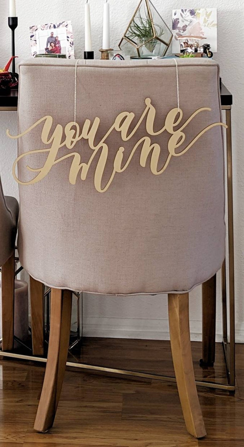 Game Of Thrones Laser Cut Chair Backs I Am Yours You Are Mine Hand Drawn Wedding Chair Decoration