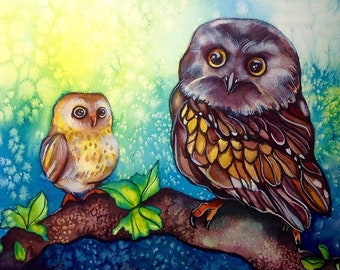 Owls 8.5x11 print