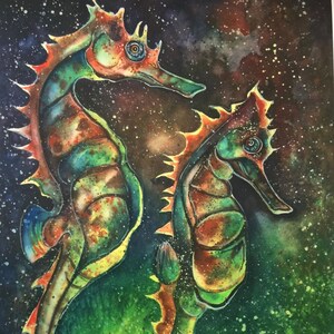 Seahorse Tango 8.5x11 print