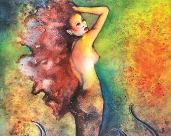 Lucy Mermaid 8.5x11 print