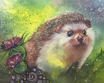 Hedgehog 8.5x11 print