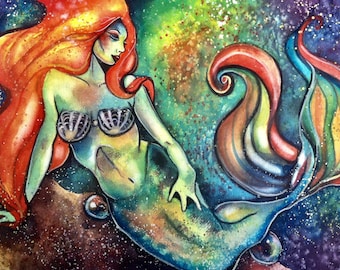 Gaga Mermaid 8.5x11 print