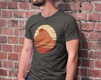 Men's Colorado Peaks Orange t-shirt design