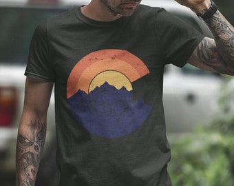 Men's Colorado Mountain Sunset C T-Shirt