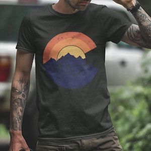 Men&#39;s Colorado Mountain Sunset C T-Shirt