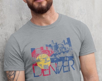 Men's Denver Skyline w/ Colorado Flag