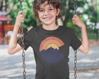 Youth Colorado Mountain Sunset C T-Shirt