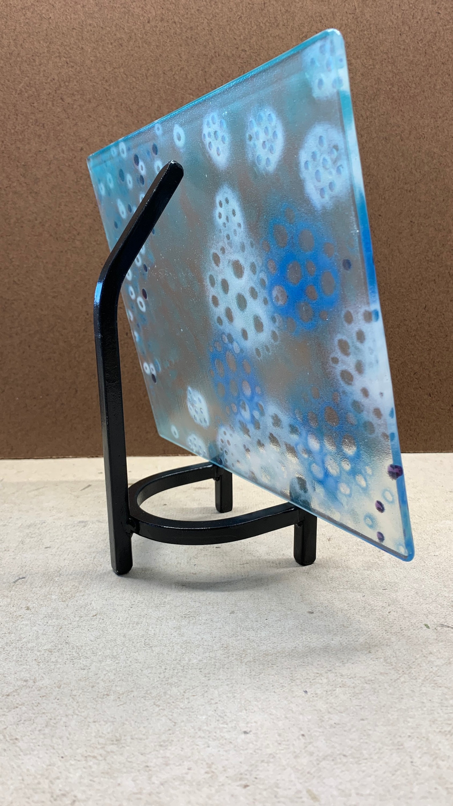 Fused Glass Stand/ Metal Stand/ Art Display/ Stained Glass Etsy