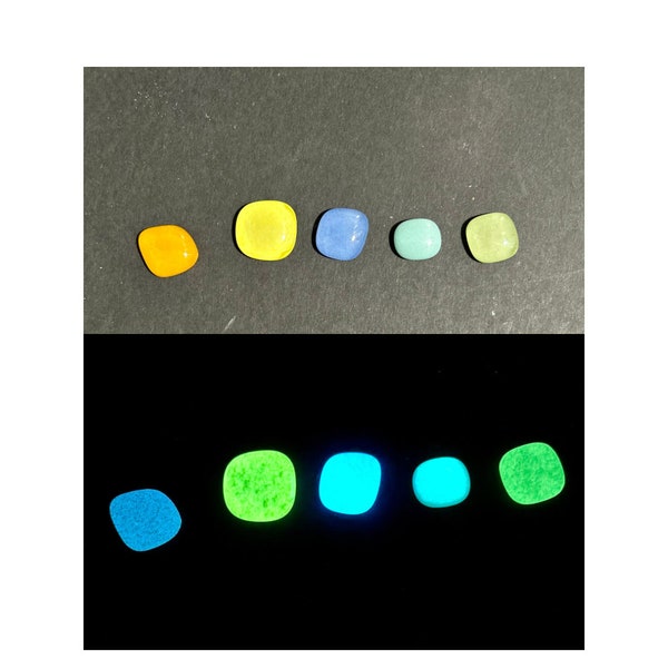 COE 90/ Mix of different colour Glow in the Dark Dots/ fusible dots/ mosaic dots