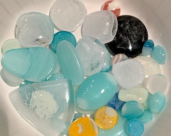 COE 90/ Wonky Glow in the Dark Dots / 2.5oz or 5.0 oz Mix
