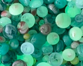 COE 90/ Glow in the Dark Dots/ fired murrini dots/Mix of Different colour rainbow Glass Dots/ mosaic /polka dots
