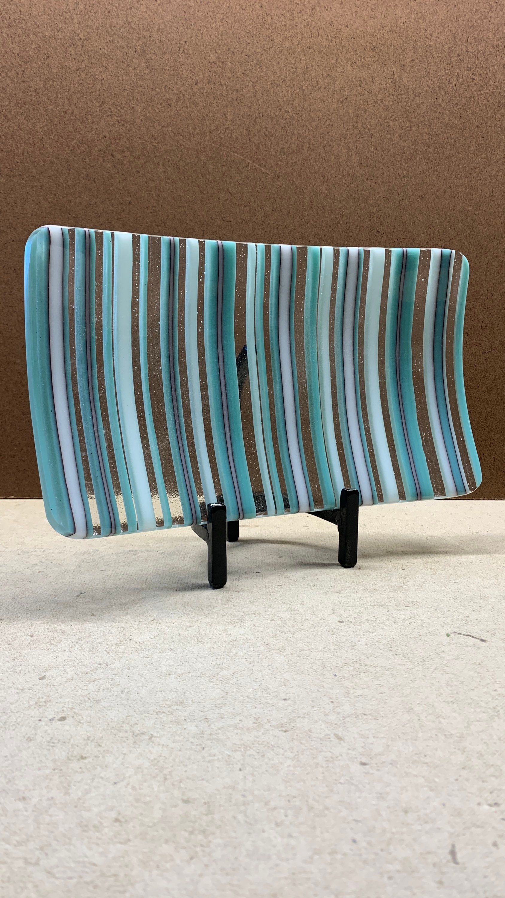 Fused glass stand/ metal stand/ art display/ stained glass Etsy