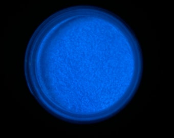 COE 90 Glow Powder - Blue that GLOWS Azure  / 1,2, 3 or 5 ounces