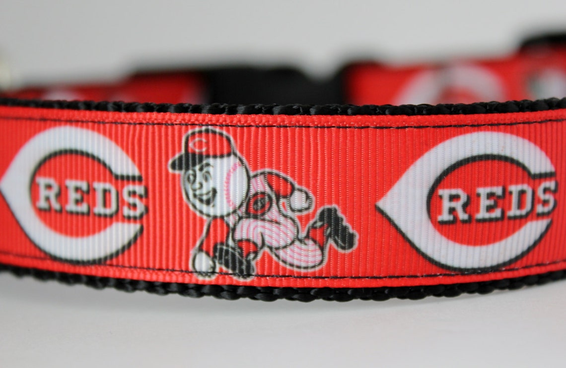 Cincinnati Reds Dog Collar / MLB Collar/ 1 Inch Adjustable Dog Etsy