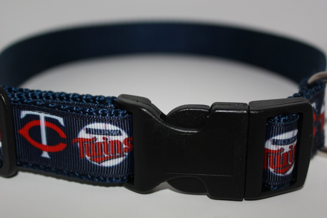 Minnesota Twins Dog Collar / MLB Collar/ 1 Inch Adjustable Dog - Etsy