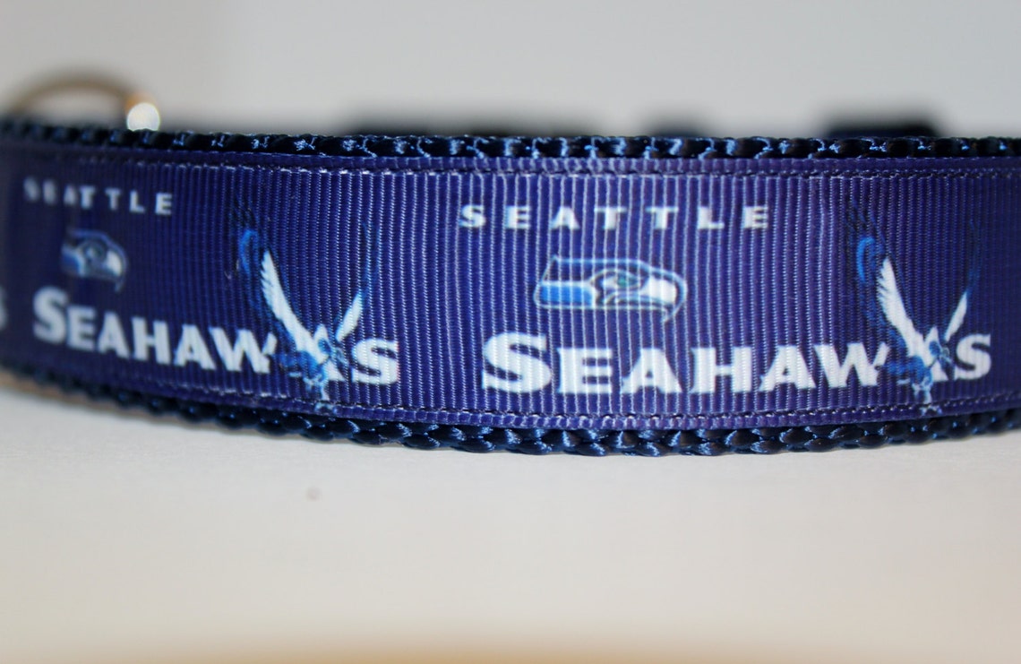Seattle Seahawks Dog Collar/ Football Collar/ NFL Collar/ 1 Etsy