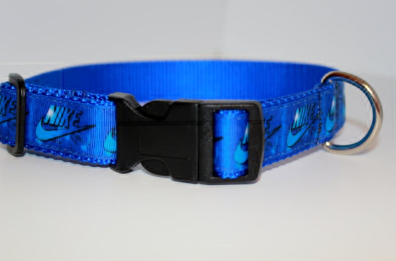 Nike Blue Dog Collar/ Nike Collar/ Exercise Collar/ 1inch Etsy