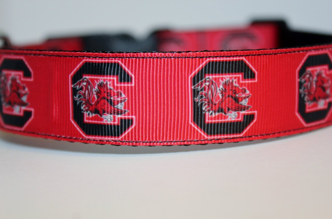 South Carolina Gamecocks Dog Collar/ Gamecocks Collar/ College Etsy