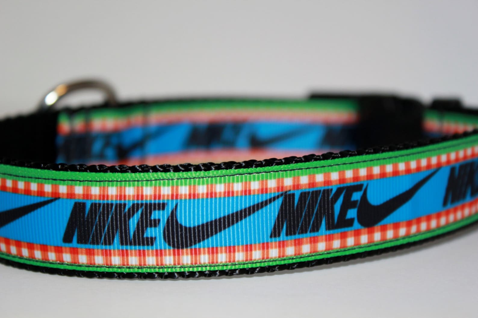 Nike Green Blue Black Dog Collar/ Nike Collar/ Exercise Etsy