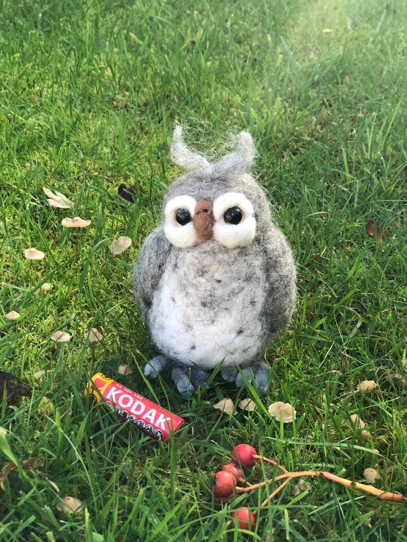 Cute Little needle felted owl.