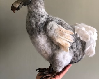 Dodo needle felted sculpture made to order