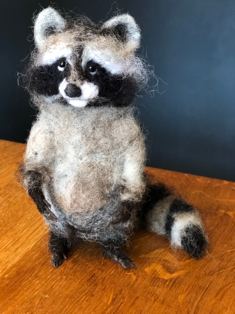 Needle Felted Raccoon Made to Order Etsy Australia