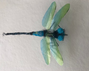 Needle felted dragonfly made to order