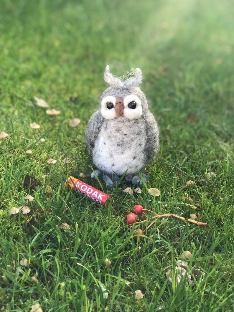 Cute Little needle felted owl.