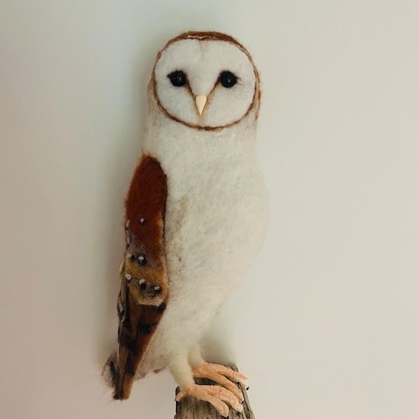 Barn Owl Wall Sculpture Art Etsy