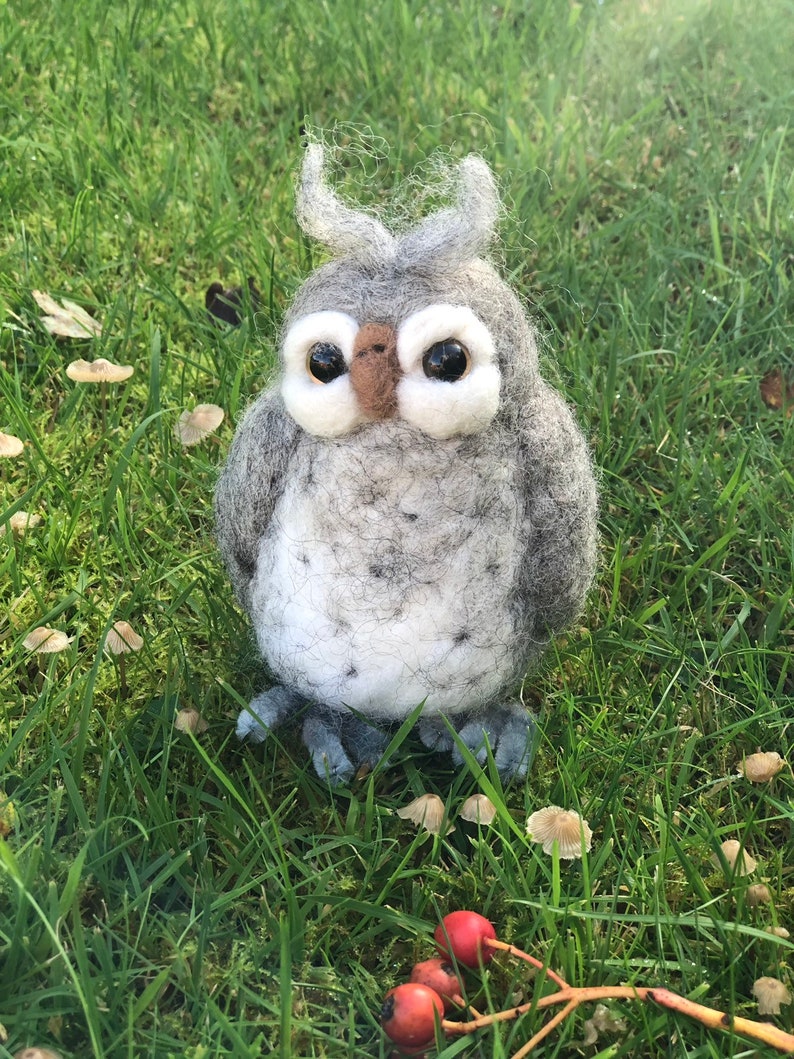 Cute Little needle felted owl.