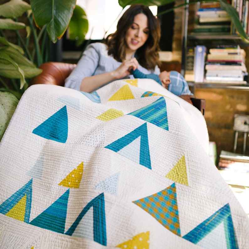 Mod Mountains Quilt Pattern PDF Download Modern Quilting Etsy