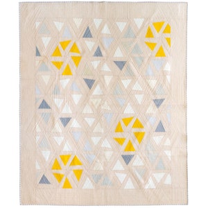 Perennial Quilt Pattern PDF Download - Modern Quilting Designs for Baby Quilt, Throw Quilt, Twin Quilt, and Wall Hanging Sizes
