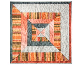 Reflections Wall Hanging & Pillow Extension Quilt Pattern PDF Download - DIY Sewing for Beginners Original Modern Quilting Home Decor