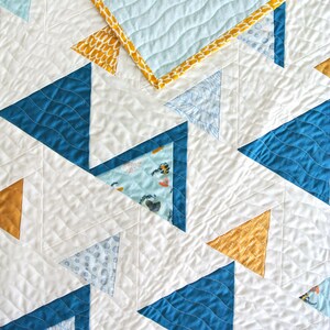 Mod Mountains Quilt Pattern PDF Download - Modern Quilting Designs for Baby, Throw, Twin and Queen/Full Sizes - Video Tutorials Included! image 8