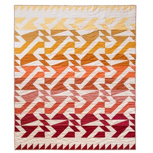 Voyage Quilt Pattern PDF Download - Fat Quarter Pre-Cut Quilt Pattern with Video Instructions in sizes King, Queen, Twin, Throw, Baby Sizes