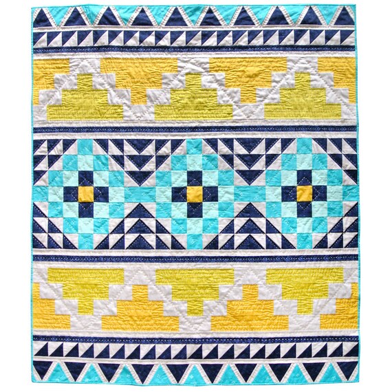 Mosaic Quilt Pattern PDF Download Video Tutorial Etsy