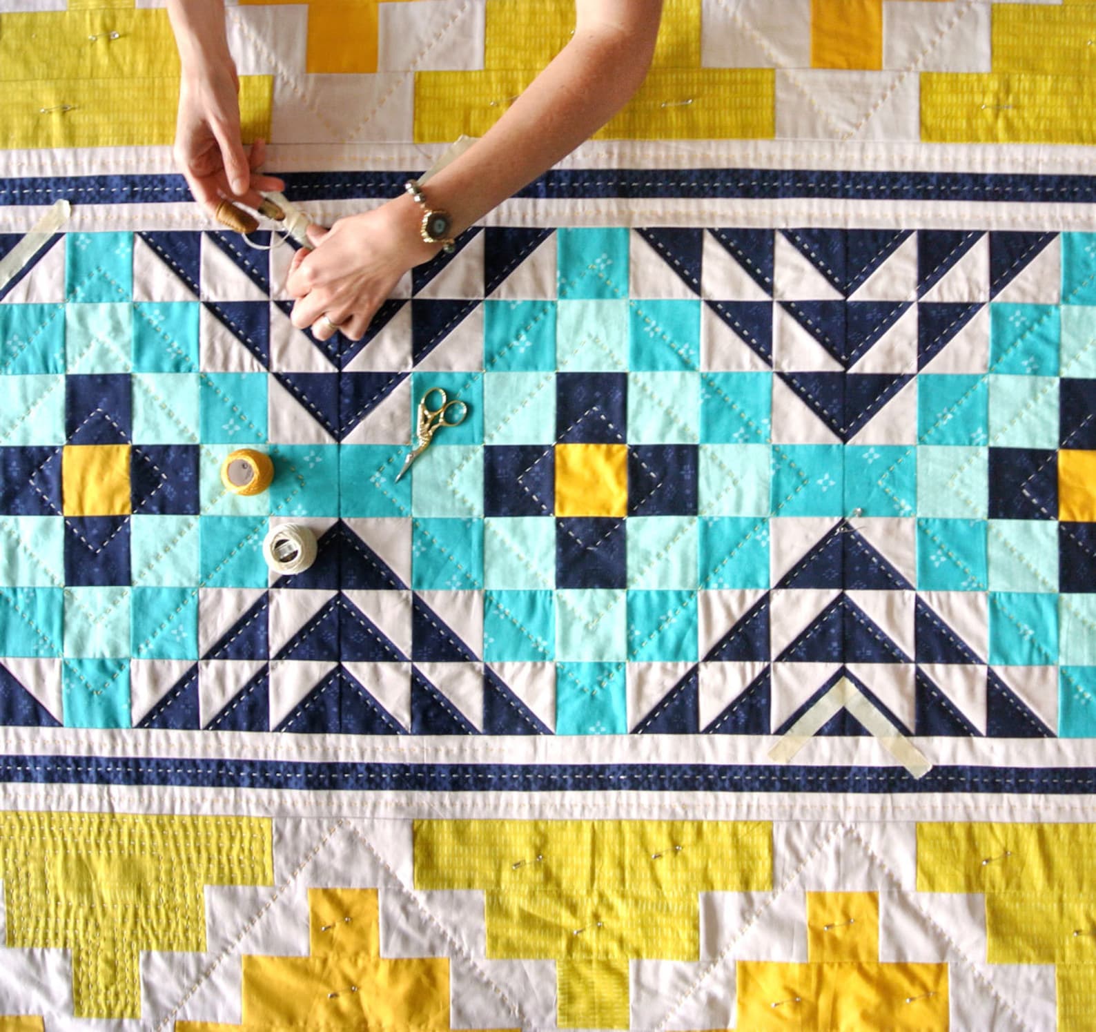 Mosaic Quilt Pattern PDF Download Video Tutorial Etsy