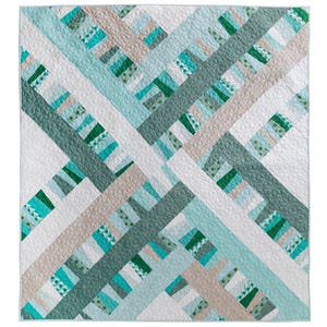 Garland Quilt Anleitung PDF Download - Modernes Quilt Design - Baby, Überwurf, Wandbehang Größen - mit Video Anleitung!