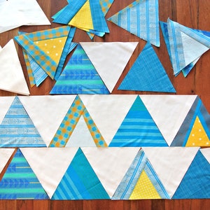 Mod Mountains Quilt Pattern PDF Download - Modern Quilting Designs for Baby, Throw, Twin and Queen/Full Sizes - Video Tutorials Included! image 6