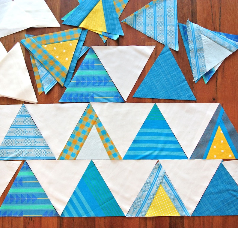Mod Mountains Quilt Pattern PDF Download - Modern Quilting Designs for Baby, Throw, Twin and Queen/Full Sizes - Video Tutorials Included! image 6