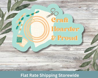 Sticker voor kruissteek en borduurwerk, grappige knutselsticker, cadeau voor borduursters, scrapbook, laptop