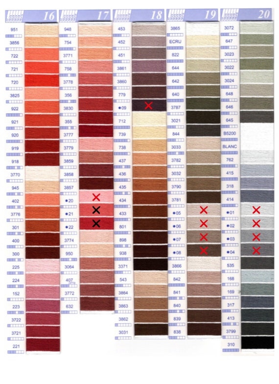 order A7♡ CXC Embroidery Thread - 6-stranded Cotton Needlepoint Floss