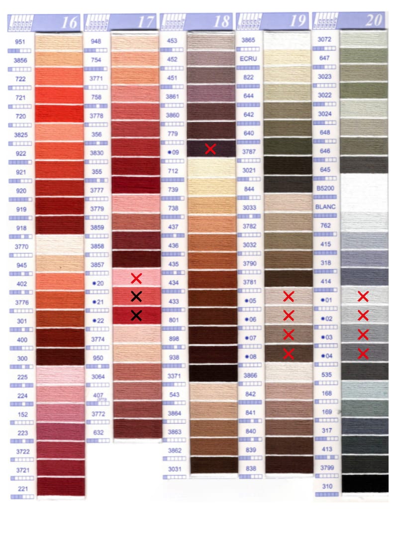 CXC/DMC Color Conversion Chart