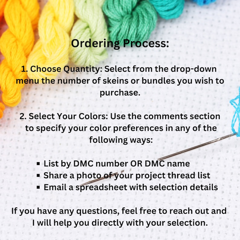 Colorful CXC Embroidery Thread