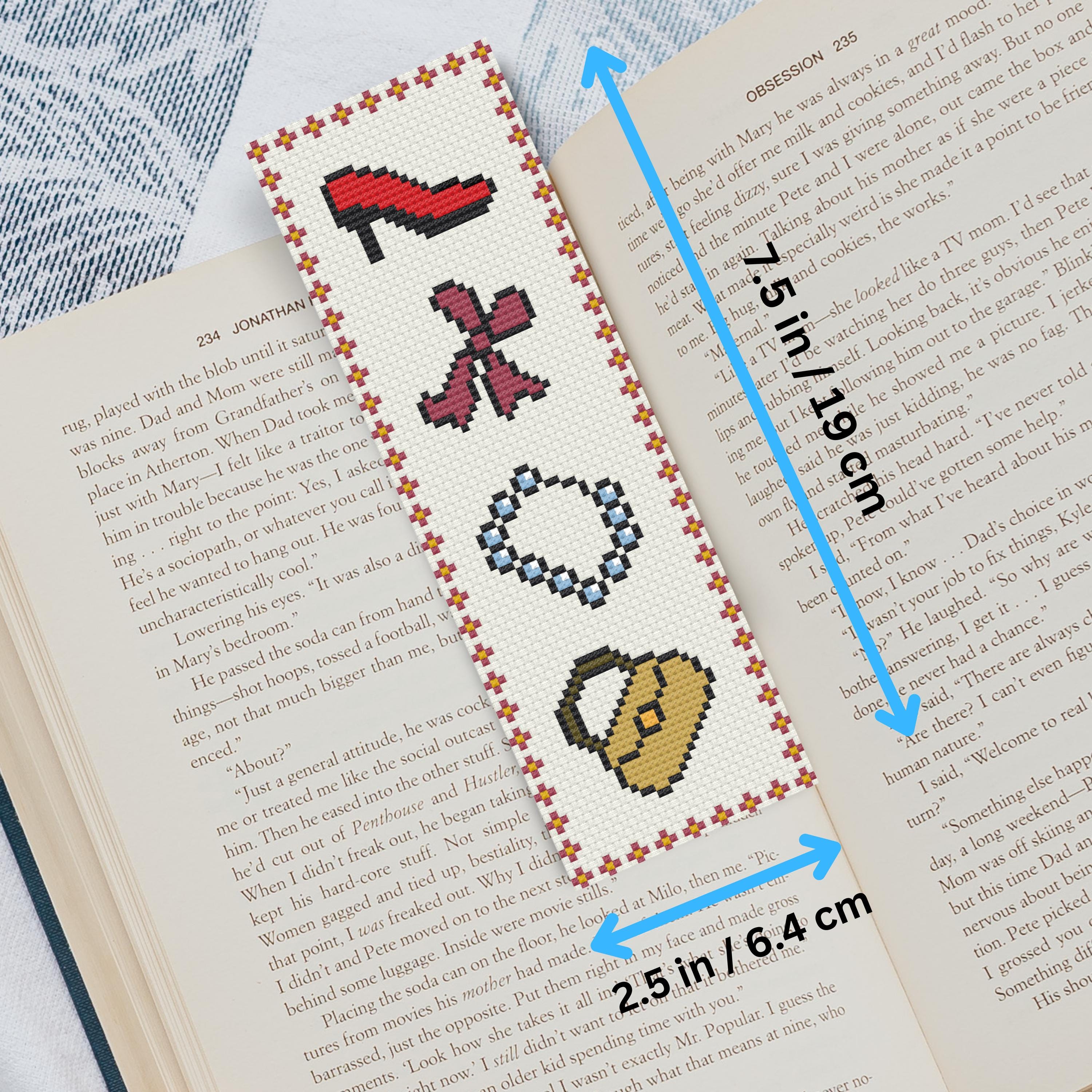 ファッションアクセサリー クロスステッチキット - ブックマーク刺繍 