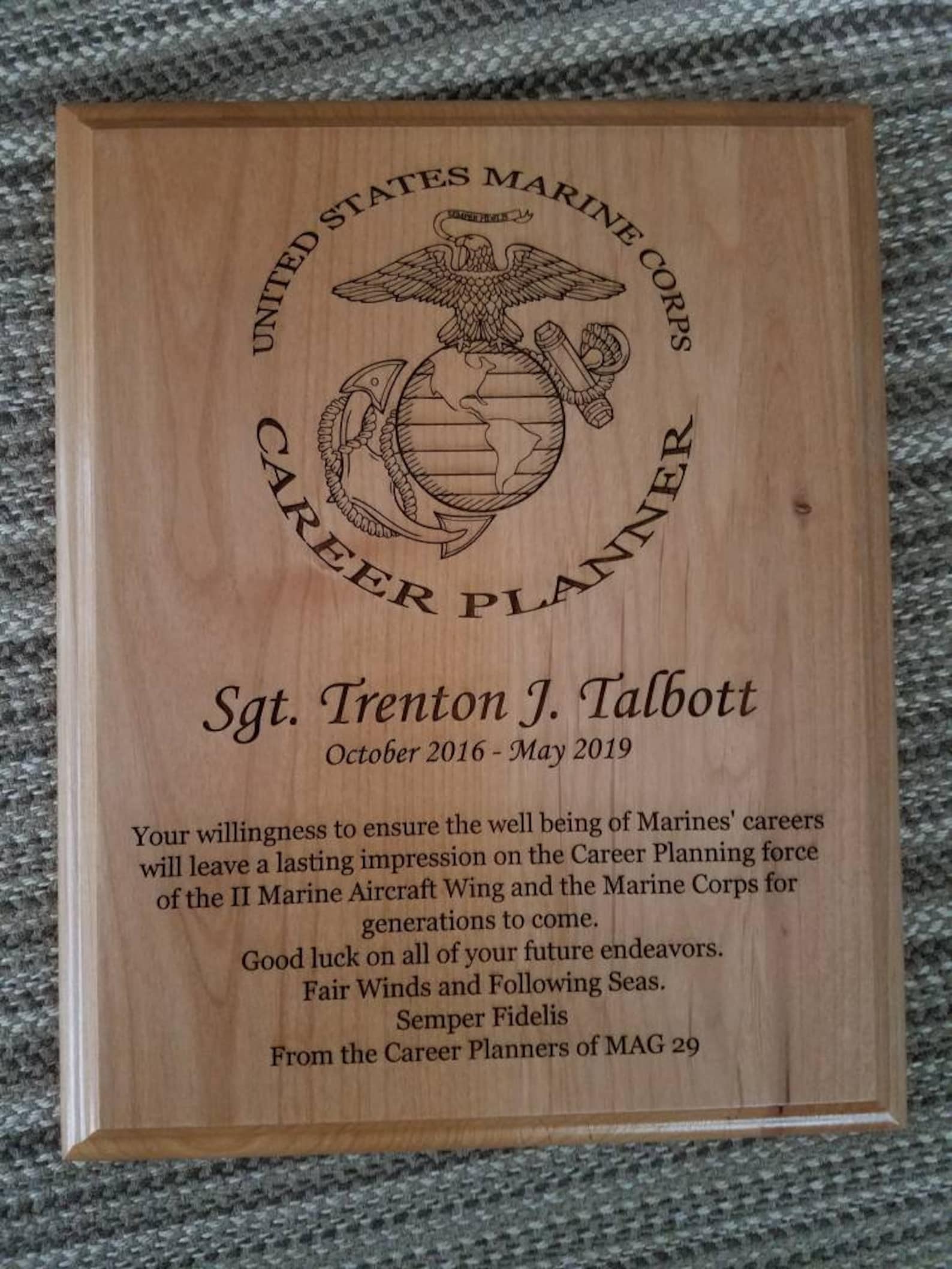 Custom Military Plaques Military Air Force Navy Marine Etsy